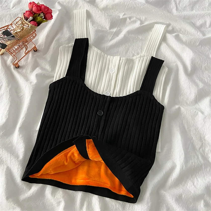 2022 New Autumn Winter Fashion Warm Women Short Vest Based Sleeveless Tops Female Add Velvet Vests Tanks Tees Bottomings WZ2017
2022 New Autumn Winter Fashion Warm Women Short Vest Based Sleeveless Tops Female Add Velvet Vests Tanks Tees Bottomings WZ2017