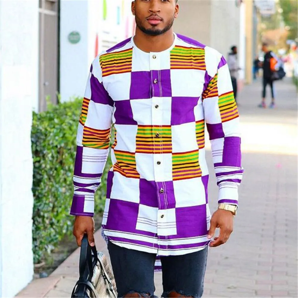 Мужская рубашка с длинным рукавом в клетку с геометрическим контрастным принтом, свободная Мужская рубашка в арабском и Африканском этниче...
Мужская рубашка с длинным рукавом в клетку с геометрическим контрастным принтом, свободная Мужская рубашка в арабском и Африканском этниче...