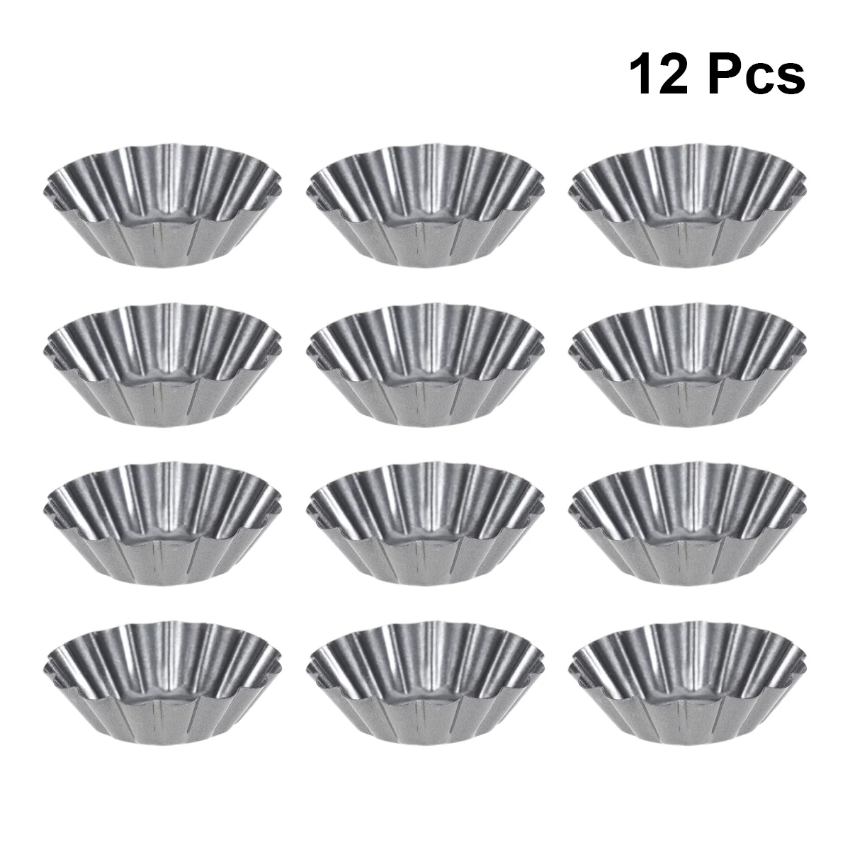 12 Egg Mold pie Tin Stainless Steel Round Cup Tartlet Moulds Jelly Molds for Cafe Home Dessert
12 Egg Mold pie Tin Stainless Steel Round Cup Tartlet Moulds Jelly Molds for Cafe Home Dessert