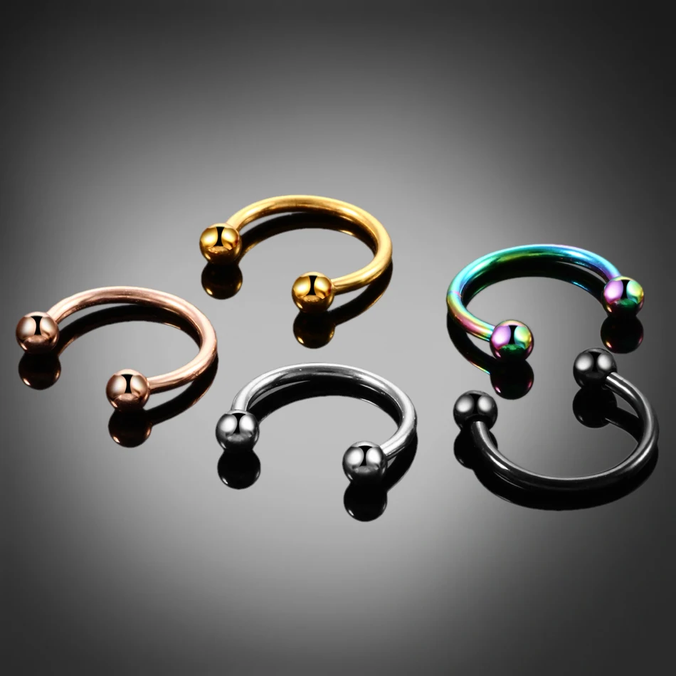 10Pcs/lot Titanium 16G 8mm Nose Septum Piercing Kits Horseshoe Ring Helix Cartiliage Eyebrow Pircing Nipple Earring Sexy Jewelry
10Pcs/lot Titanium 16G 8mm Nose Septum Piercing Kits Horseshoe Ring Helix Cartiliage Eyebrow Pircing Nipple Earring Sexy Jewelry