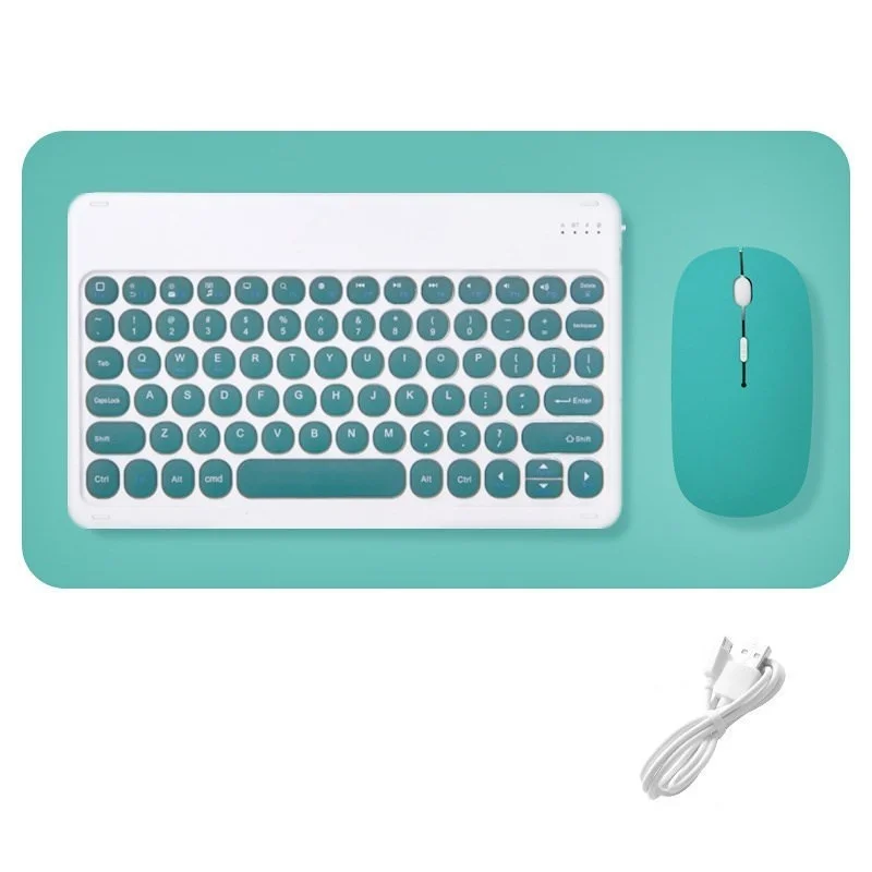 Wireless Keyboard and Mouse Combos Set Round Bluetooth Hebrew Spanish French Korean For iOS iPad Android Windows Phone Tablet
Wireless Keyboard and Mouse Combos Set Round Bluetooth Hebrew Spanish French Korean For iOS iPad Android Windows Phone Tablet