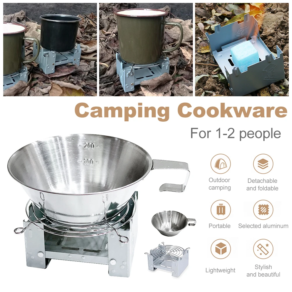 Portable Foldable Camping Cookware Kit with Measuring Cup Stove Steam Rack Camping Cooking Set Anti-rust Multipurpose Cookware
Portable Foldable Camping Cookware Kit with Measuring Cup Stove Steam Rack Camping Cooking Set Anti-rust Multipurpose Cookware