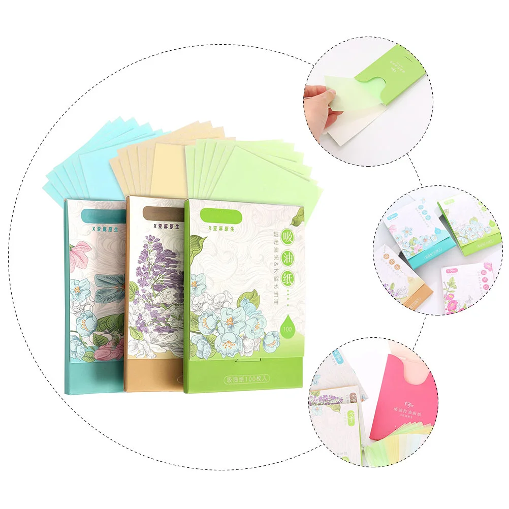 

300 PCS Face Wipes Facial Oil Blotting Paper Absorbing Tissue Portable Cleaning Handy Oily Skin Miss