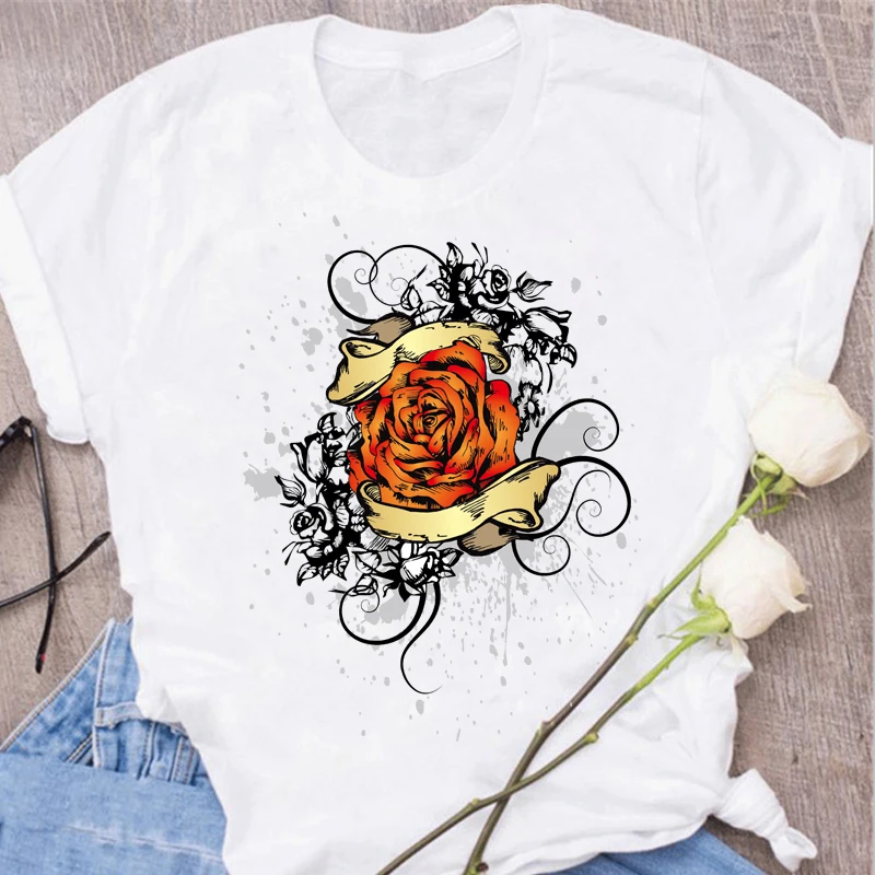 Maycaur Fashion Trend Red Rose Graphic Printed Female T Shirt Casual Harajuku 90s Ulzzang Crew Neck Ladies Tshirt Women Tops Tee
Maycaur Fashion Trend Red Rose Graphic Printed Female T Shirt Casual Harajuku 90s Ulzzang Crew Neck Ladies Tshirt Women Tops Tee