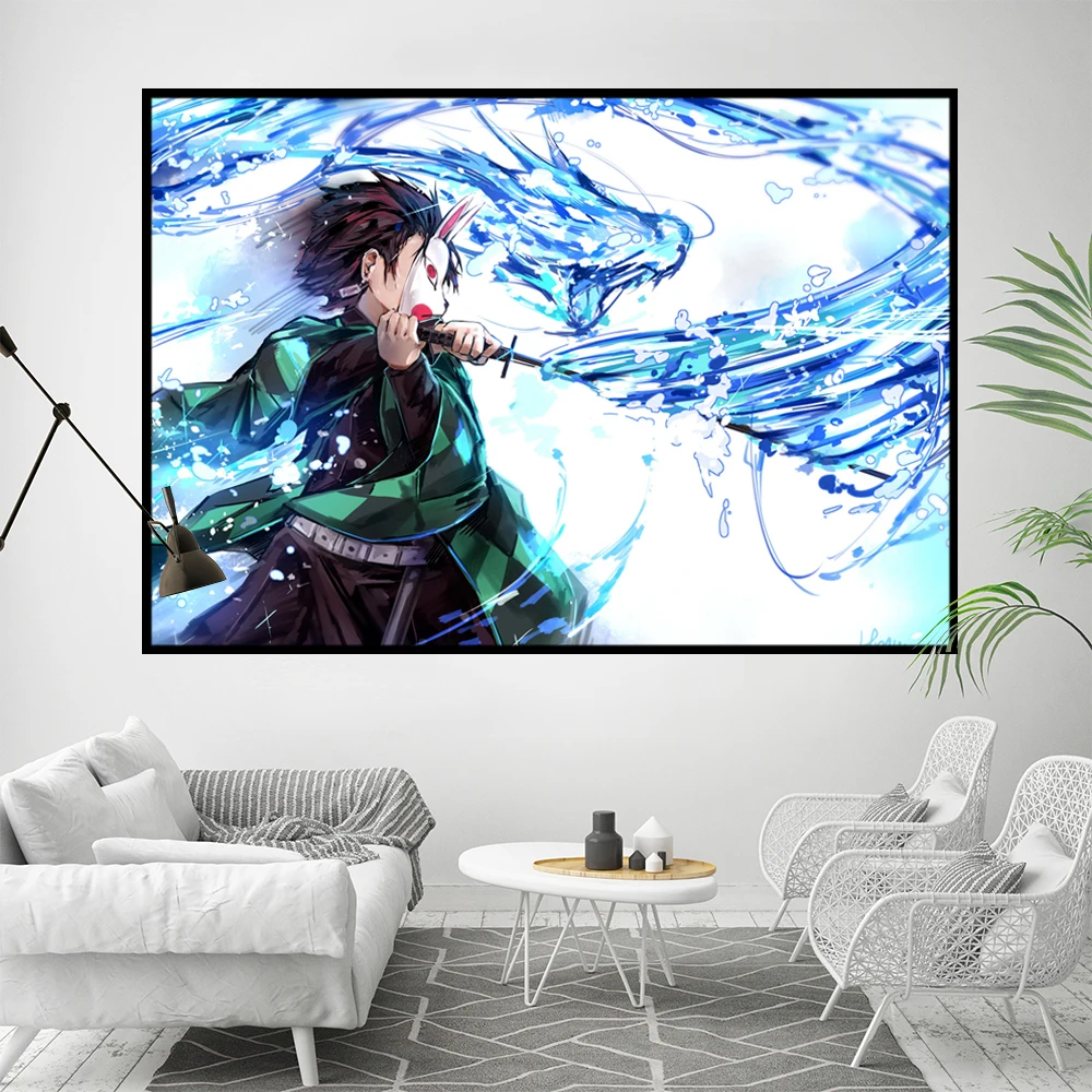 Японская анимация, рассекающий демонов, холст, плакат Tanjirou HD, большое настенное искусство, декоративная живопись, домашний Декор, живопись, размер на заказ 
Японская анимация, рассекающий демонов, холст, плакат Tanjirou HD, большое настенное искусство, декоративная живопись, домашний Декор, живопись, размер на заказ