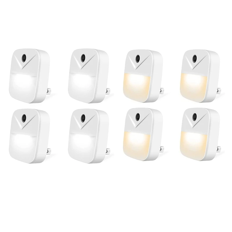 Night Light Plug-In Smart Light Pack Of 4 Automated On & Off Wall Light For Hallways, Bedrooms, US Plug
Night Light Plug-In Smart Light Pack Of 4 Automated On & Off Wall Light For Hallways, Bedrooms, US Plug