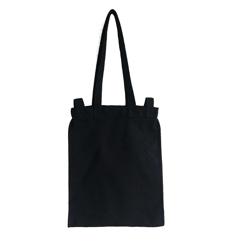 

Korean Ins Canvas Tote Bag Causal Letters Print Shoulder Shopper Bag Women Cloth Eco Handbag Purses Female Large Shopping Bag
