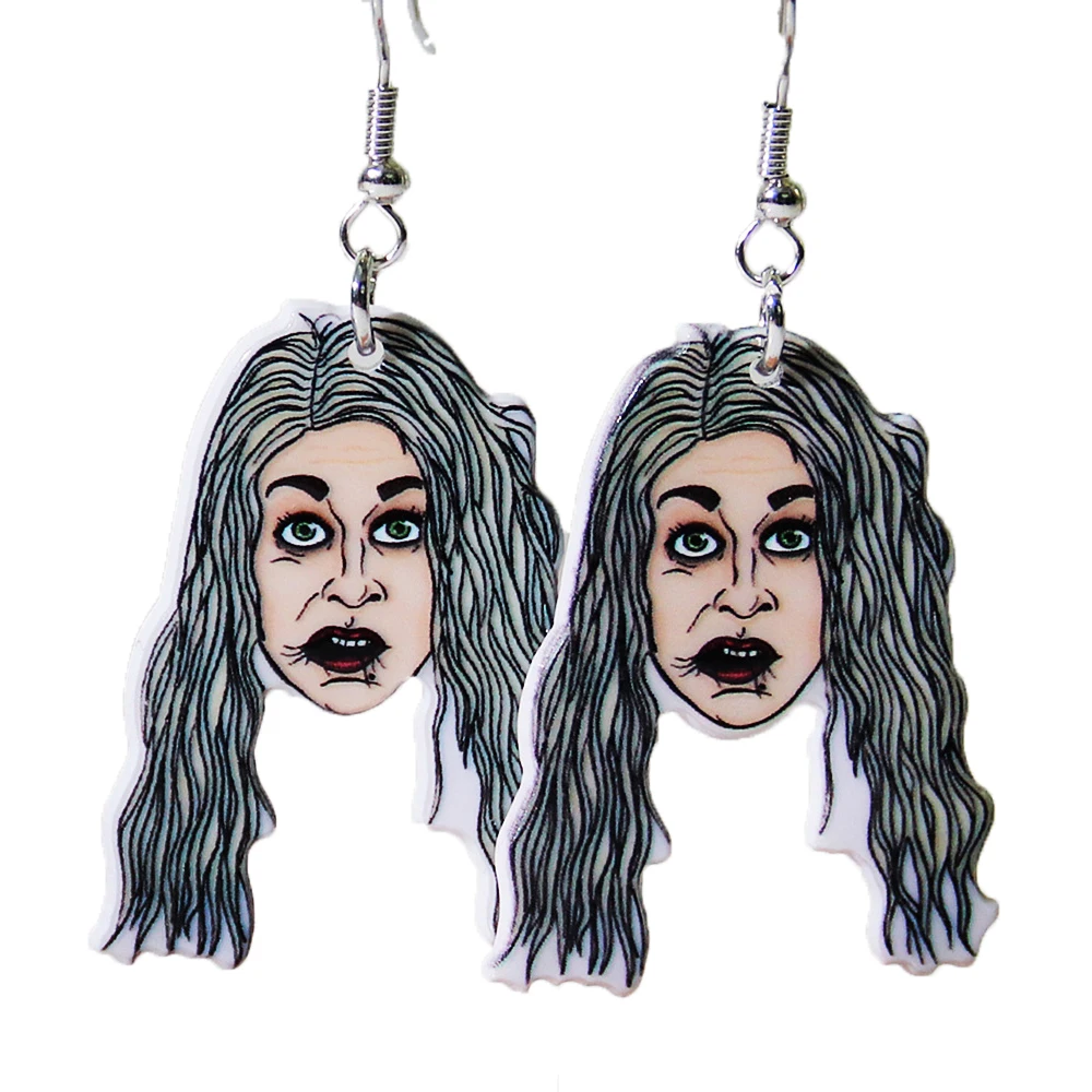 New Trendy Gothic Long Hair Lady Acrylic Women's Earrings 2023 Cartoon Horror Witch Charm Dangle Earring Statement Jewelry Gifts
New Trendy Gothic Long Hair Lady Acrylic Women's Earrings 2023 Cartoon Horror Witch Charm Dangle Earring Statement Jewelry Gifts