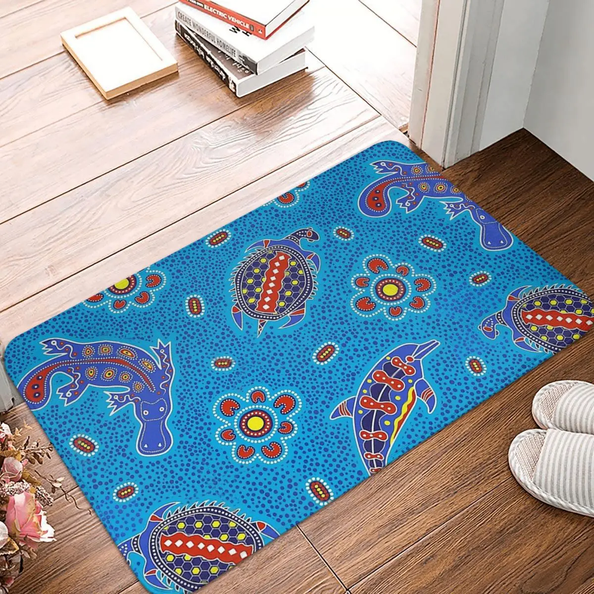 Australian Aboriginal Art Bathroom Non-Slip Carpet Dot Sea Animals Living Room Mat Welcome Doormat Home Decoration Rug
Australian Aboriginal Art Bathroom Non-Slip Carpet Dot Sea Animals Living Room Mat Welcome Doormat Home Decoration Rug