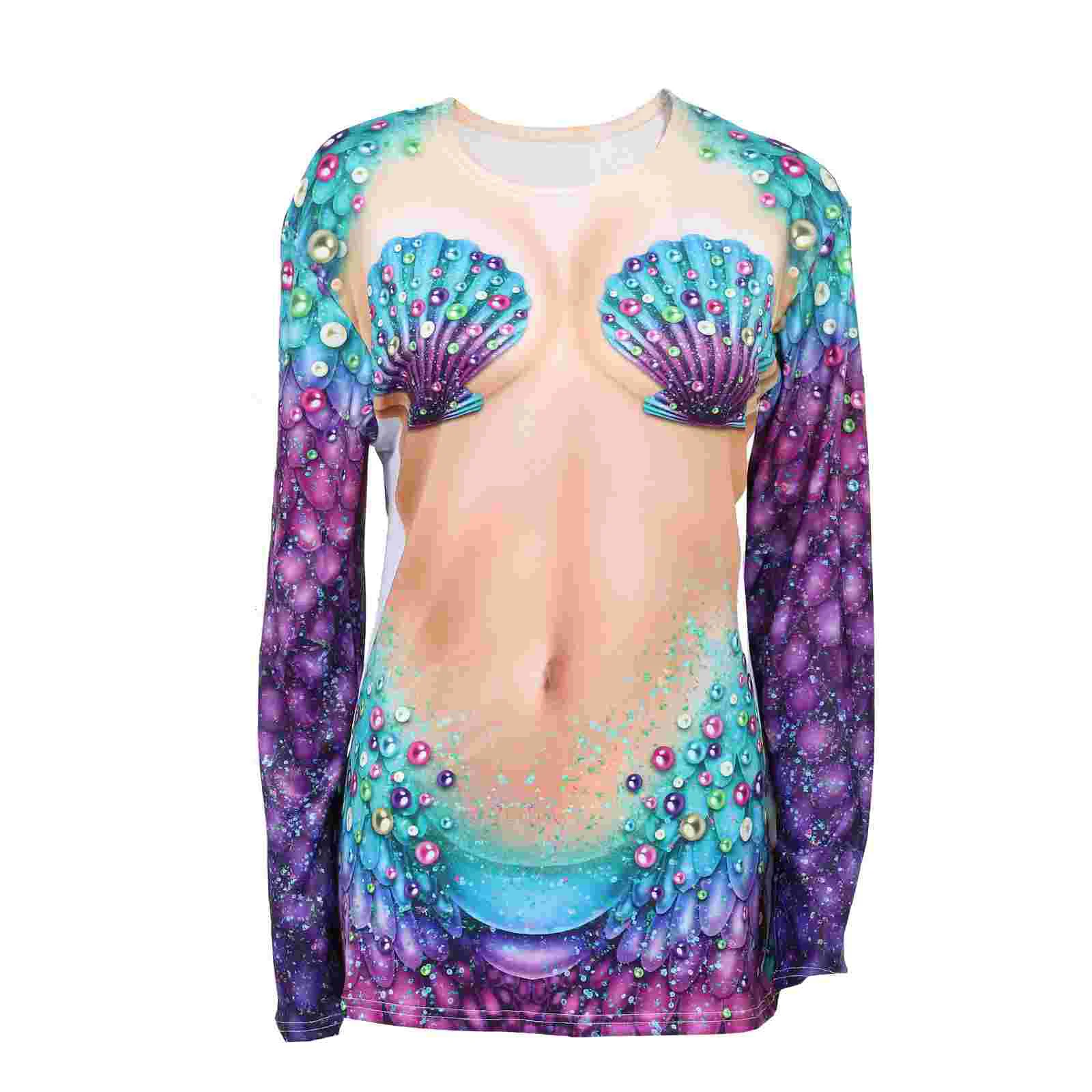 Женская футболка с длинным рукавом и принтом
Женская футболка с длинным рукавом и принтом