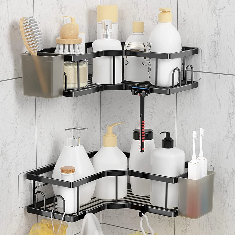 Bathroom Makeup Shelf Without Drilling Iron Shower Shelves Shampoo Storage Rack Cosmetic Holder Wall Mounted Shower Organizer
Bathroom Makeup Shelf Without Drilling Iron Shower Shelves Shampoo Storage Rack Cosmetic Holder Wall Mounted Shower Organizer