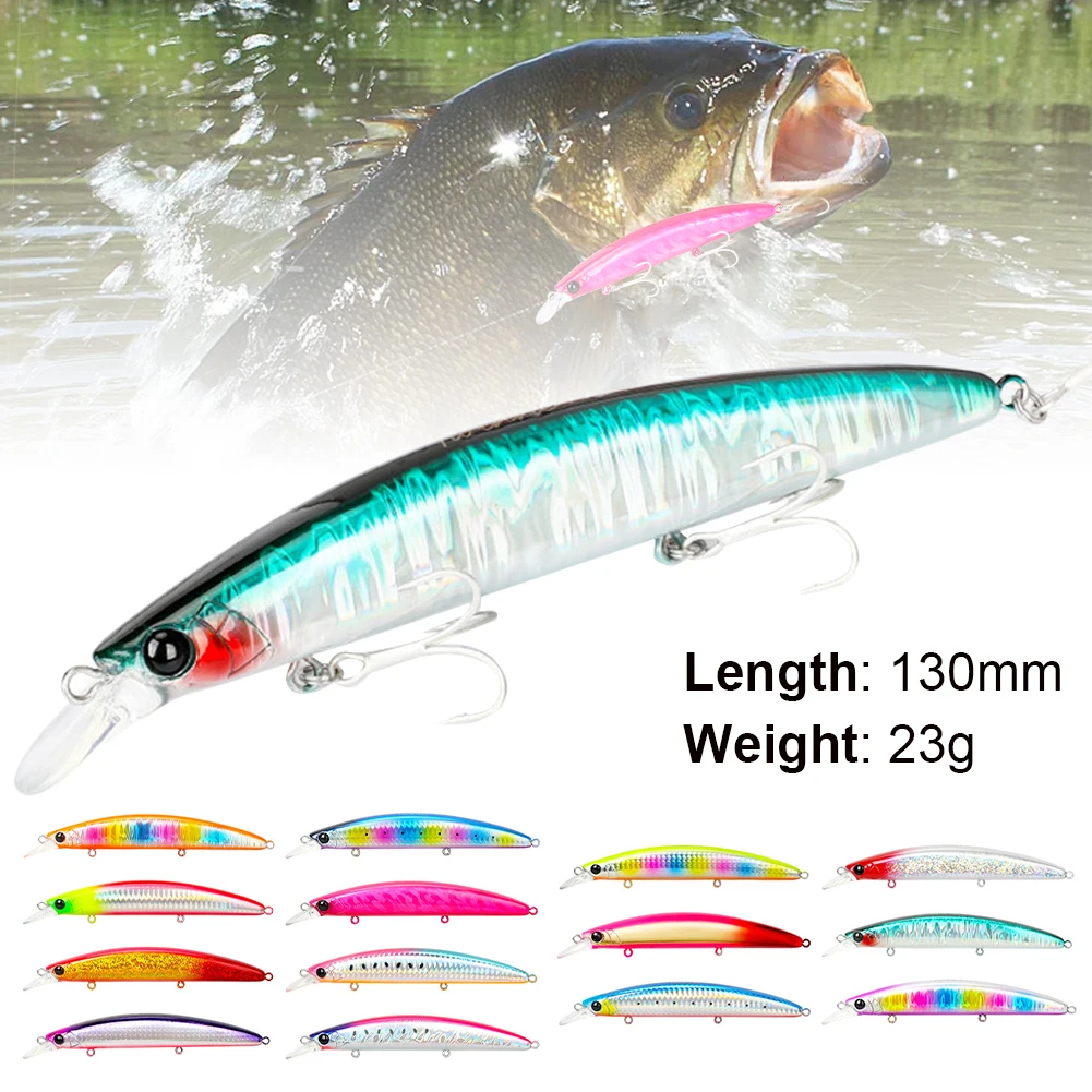 Fishing Lure Minnow Ultra-Long Casting Floating Hard Bait Artificial Jig Bait with Treble Hooks for Freshwater Saltwter Tackle
Fishing Lure Minnow Ultra-Long Casting Floating Hard Bait Artificial Jig Bait with Treble Hooks for Freshwater Saltwter Tackle