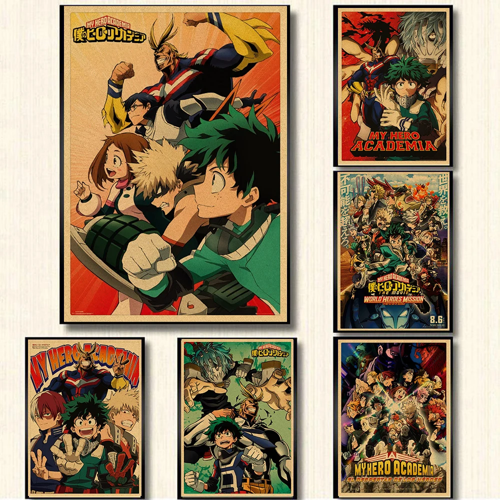 My Hero Academia Posters Retro Kraft Paper Vintage Bar Cafe Art Wall Painting Decoration Pictures Room Wall
My Hero Academia Posters Retro Kraft Paper Vintage Bar Cafe Art Wall Painting Decoration Pictures Room Wall