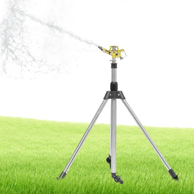 

Garden Sprinkler Tripod 360 Degree Automatic Rotating Irrigation Watering Accessories For Home Greenhouse Lawn Grass Nursery