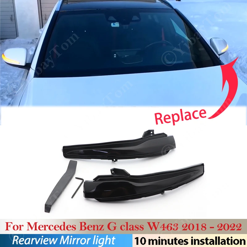 For Mercedes Benz G Class W463 2018 ~ 2022 Blinker Sequential Side Mirror Indicator Light 2019 2020 LED Dynamic Turn Signal 2021
For Mercedes Benz G Class W463 2018 ~ 2022 Blinker Sequential Side Mirror Indicator Light 2019 2020 LED Dynamic Turn Signal 2021