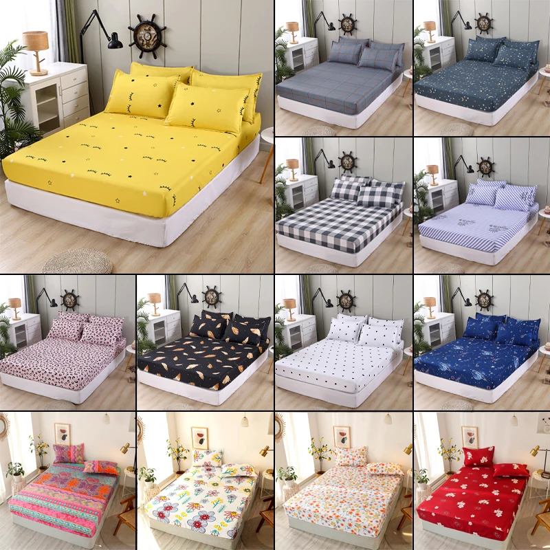 Polyester Fashion Print Fitted Sheet with Elastic Band Non Slip Mattress Cover Pillowcase for Single Double Bed 90/120/150/180cm
Polyester Fashion Print Fitted Sheet with Elastic Band Non Slip Mattress Cover Pillowcase for Single Double Bed 90/120/150/180cm