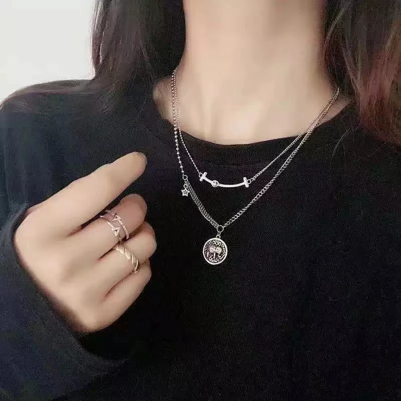 Vintage Star Elephant Pendants Necklace for Women Summer Hip Hop Accessories Korean Designer Stainless Steel Gothic Goth Jewelry
Vintage Star Elephant Pendants Necklace for Women Summer Hip Hop Accessories Korean Designer Stainless Steel Gothic Goth Jewelry