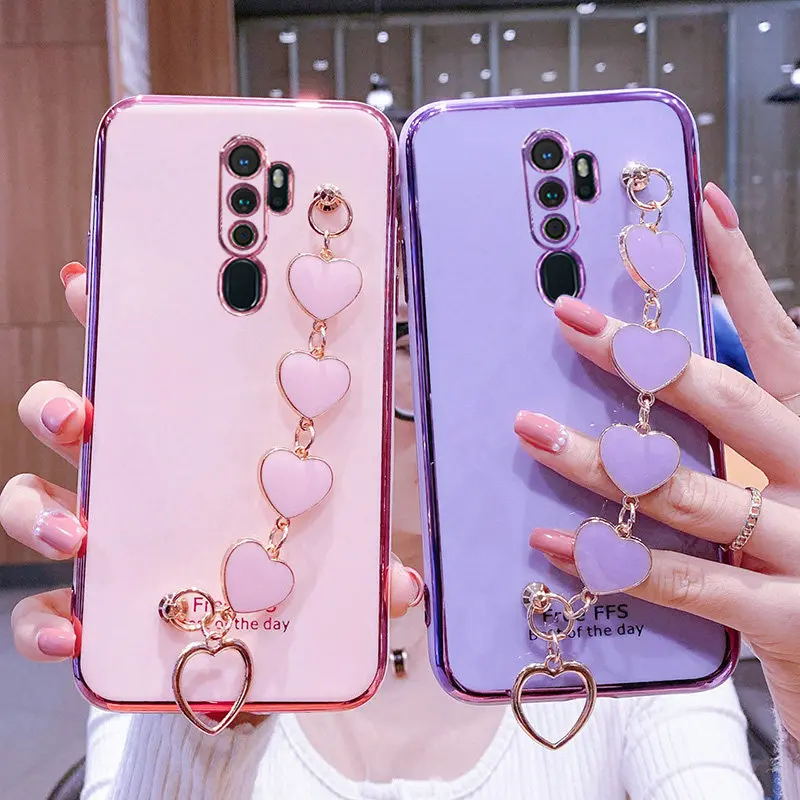 Luxury Heart Bracelet Case For OPPO A5 A9 A53 2020 A15 A52 A54 A72 A74 A93 A94 F11 F17 Pro Realme 7 7i 8 C15 C17 C21 XT X7 X7Pro
Luxury Heart Bracelet Case For OPPO A5 A9 A53 2020 A15 A52 A54 A72 A74 A93 A94 F11 F17 Pro Realme 7 7i 8 C15 C17 C21 XT X7 X7Pro