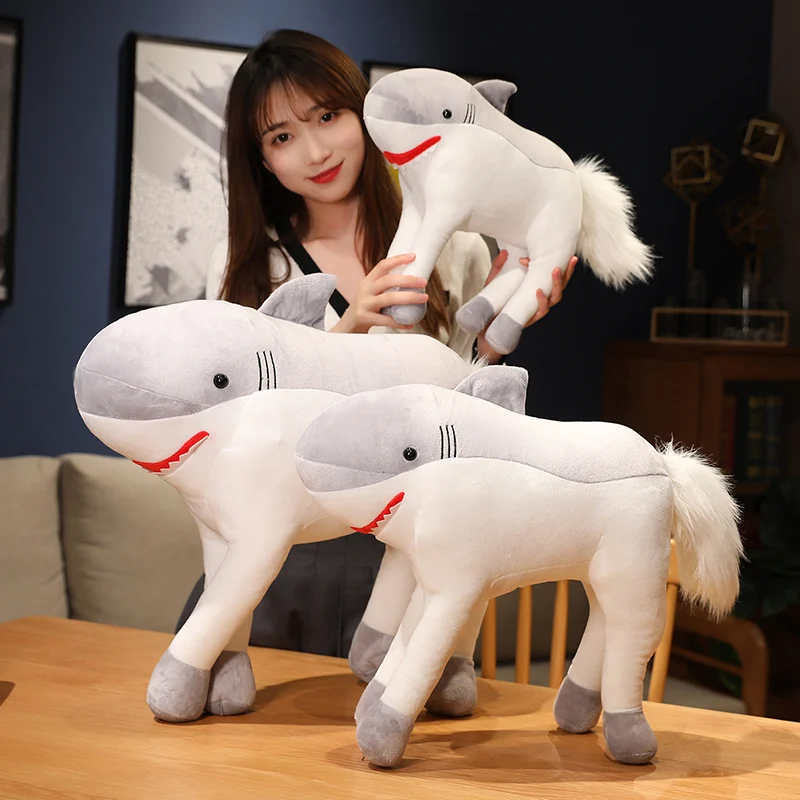 40/50/60cm Simulation Shark Horse Plush Pillow Toy Creative Stuffed Animals Horse Plushies Doll Cute Anime Soft Kids Toys Gifts
40/50/60cm Simulation Shark Horse Plush Pillow Toy Creative Stuffed Animals Horse Plushies Doll Cute Anime Soft Kids Toys Gifts