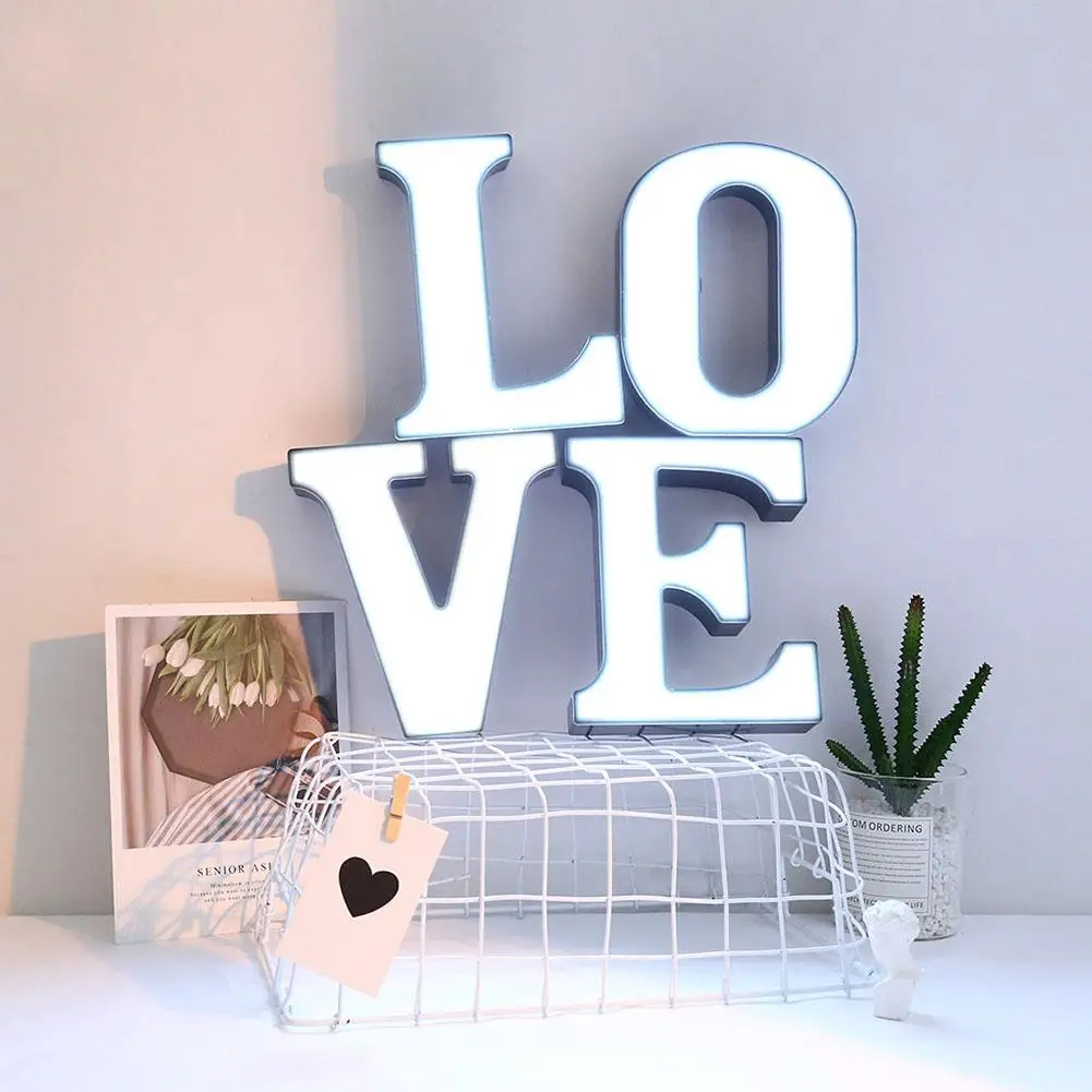 26 Letter LED Alphabet Lamp Marquee Sign Night Light Indoor Wall Hang Decoration Low Consumption Environmental Protection
26 Letter LED Alphabet Lamp Marquee Sign Night Light Indoor Wall Hang Decoration Low Consumption Environmental Protection