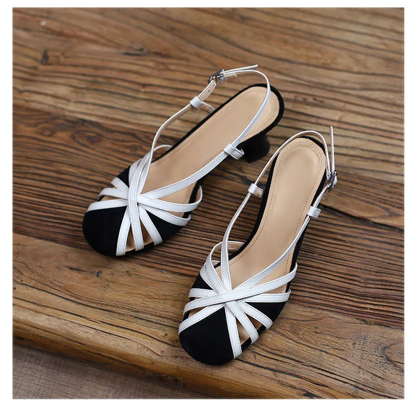 Women Summer Casual Pumps Hollow Out Design Thick Heels Buckle Rounded Toe Lady Elegant Shoes
Women Summer Casual Pumps Hollow Out Design Thick Heels Buckle Rounded Toe Lady Elegant Shoes