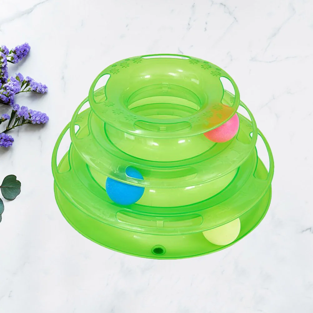 Cat Toy Interactive Toys Track Amusement Plate Fun Tower Tracks Pet Indoor Level Round Training Levels Three Cats Play Funny 
Cat Toy Interactive Toys Track Amusement Plate Fun Tower Tracks Pet Indoor Level Round Training Levels Three Cats Play Funny