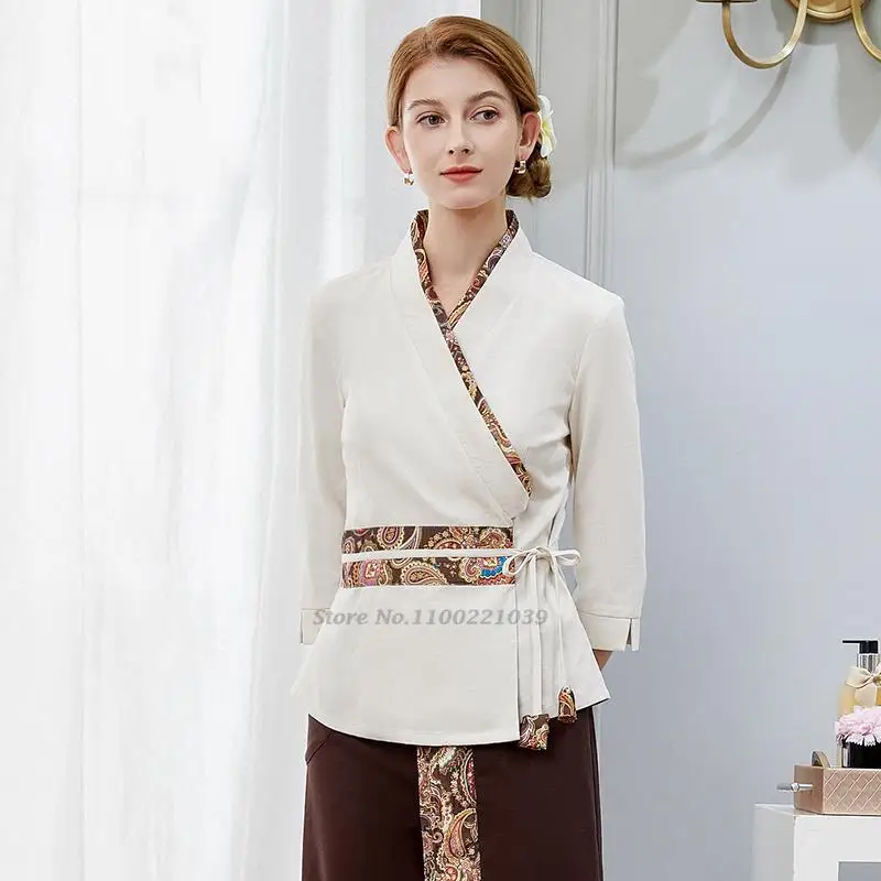 2023 beauty salon estheticienne spa uniform v neck massage overalls foot therapist work gowns for women beautician uniform suit
2023 beauty salon estheticienne spa uniform v neck massage overalls foot therapist work gowns for women beautician uniform suit