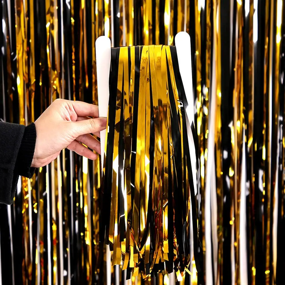 Fringe Curtain Tinsel Backdrop Curtains Scene Layout Props For Birthday Wedding Party Decoration (1 X 2m)
Fringe Curtain Tinsel Backdrop Curtains Scene Layout Props For Birthday Wedding Party Decoration (1 X 2m)