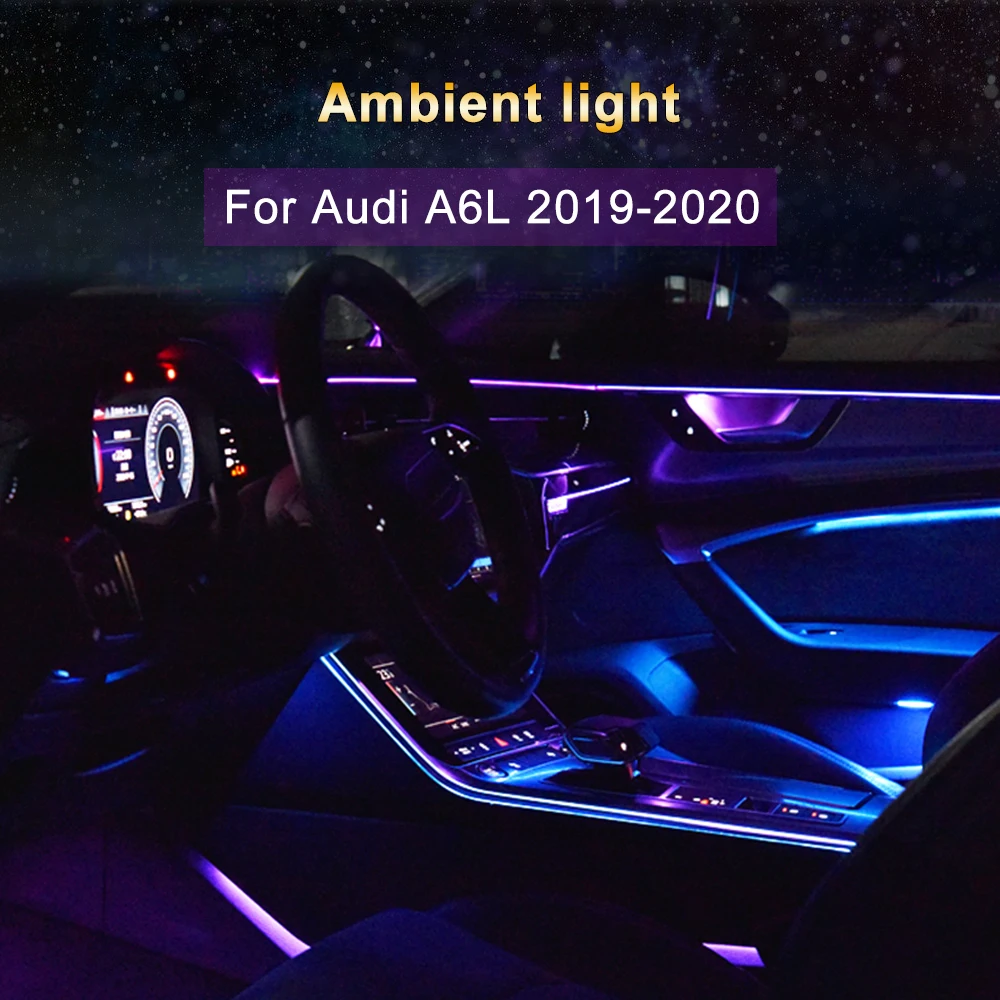 Car ambient light for Audi A6L (C8) 2019-2020 Interior Door Handle Footwell Storage box Decorative 30-color LED Atmosphere lamp
Car ambient light for Audi A6L (C8) 2019-2020 Interior Door Handle Footwell Storage box Decorative 30-color LED Atmosphere lamp