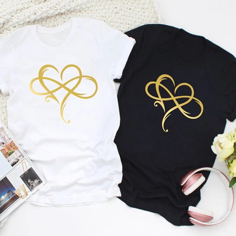 2 Pcs/lot Love Printed Women's Top T-shirt Summer Fashion Casual O-neck T-shirt Valentine's Day Gift
2 Pcs/lot Love Printed Women's Top T-shirt Summer Fashion Casual O-neck T-shirt Valentine's Day Gift