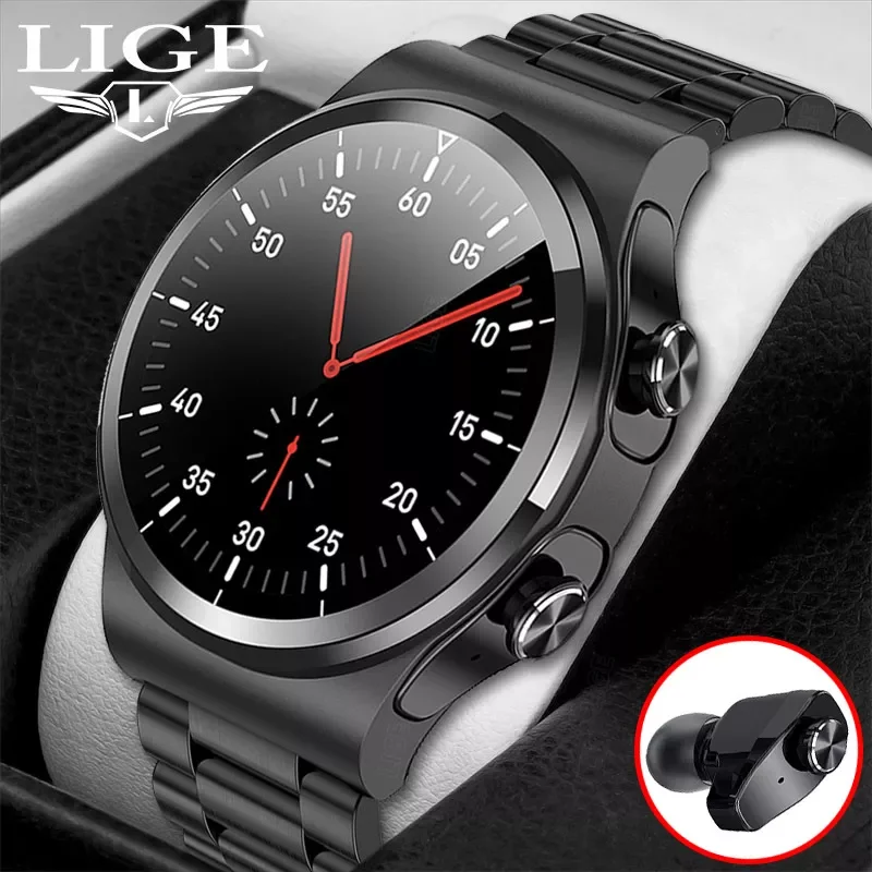 LIGE Smart Watch For Men Women TWS Wireless Stereo Earphone Blood Pressure Heart Rate Measurement Customized Dial Smartwatch
LIGE Smart Watch For Men Women TWS Wireless Stereo Earphone Blood Pressure Heart Rate Measurement Customized Dial Smartwatch