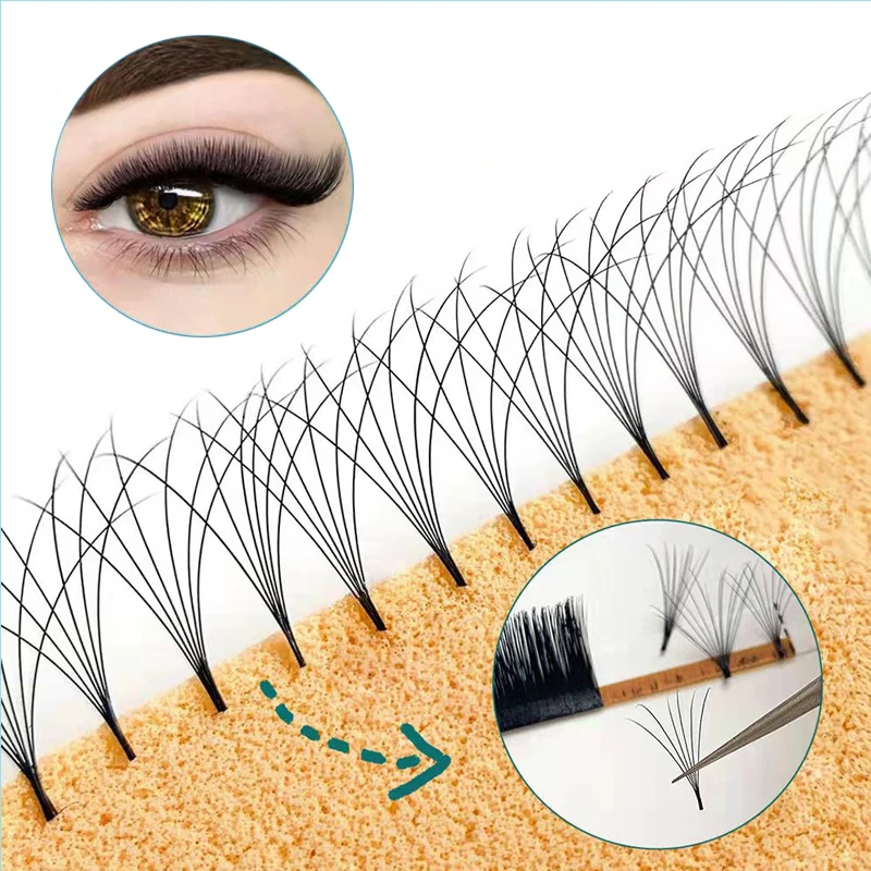 

Easy Fanning Volume Mega Eyelashes Extension Auto Flowering Rapid Blooming Fans Lash Lucky Lash High Quality Supplier Natural