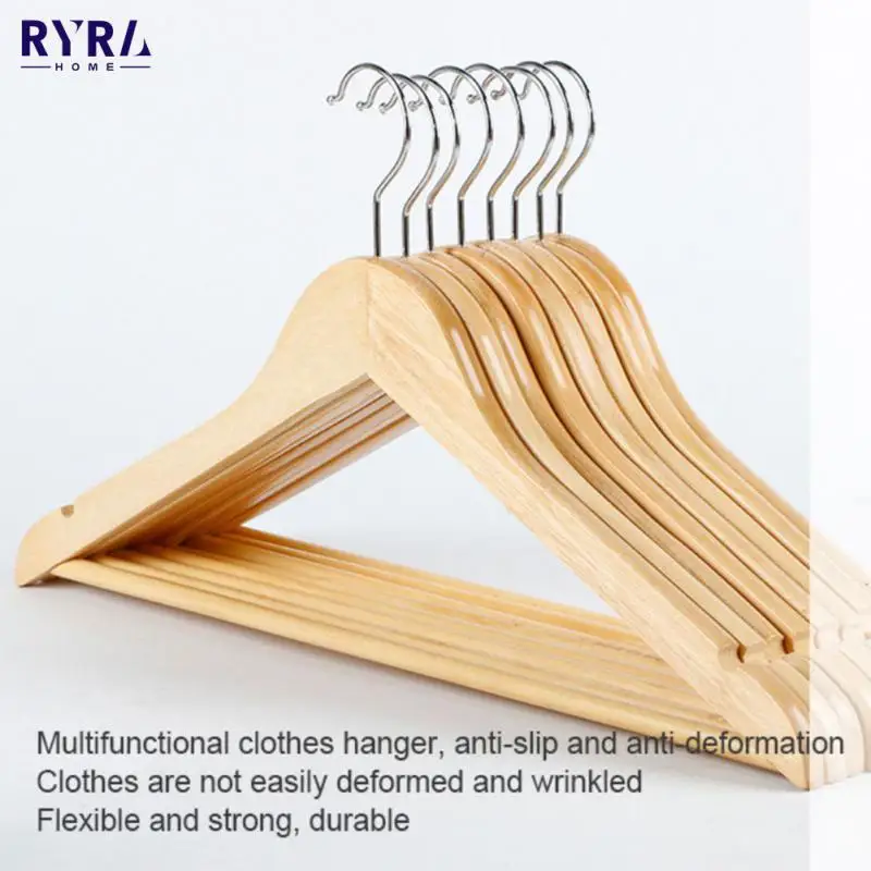 Solid Wood Clothes Hanger Closet Clothes Storage Rack With Metal Hook Wooden Hangers With Notches Non-slip Metal Hook Hanger
Solid Wood Clothes Hanger Closet Clothes Storage Rack With Metal Hook Wooden Hangers With Notches Non-slip Metal Hook Hanger