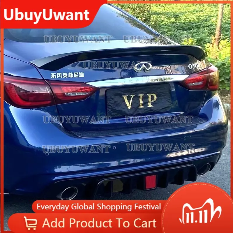 Задний спойлер UBUYUWANT для Infiniti Q50, Q50S, 2014, 2015, 2016, 2017, из АБС-материала, черный задний спойлер для багажника
Задний спойлер UBUYUWANT для Infiniti Q50, Q50S, 2014, 2015, 2016, 2017, из АБС-материала, черный задний спойлер для багажника