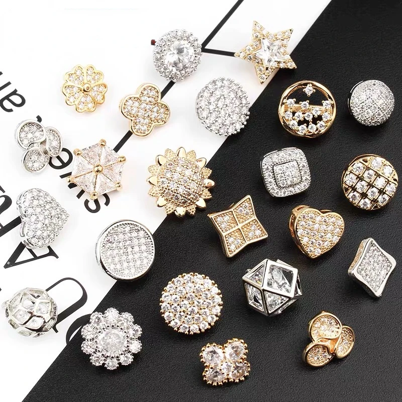 5pcs/pack of High Quality Metal Flower Diamond Studded Women's Knitwear Shirts with Decorative Buttons
5pcs/pack of High Quality Metal Flower Diamond Studded Women's Knitwear Shirts with Decorative Buttons