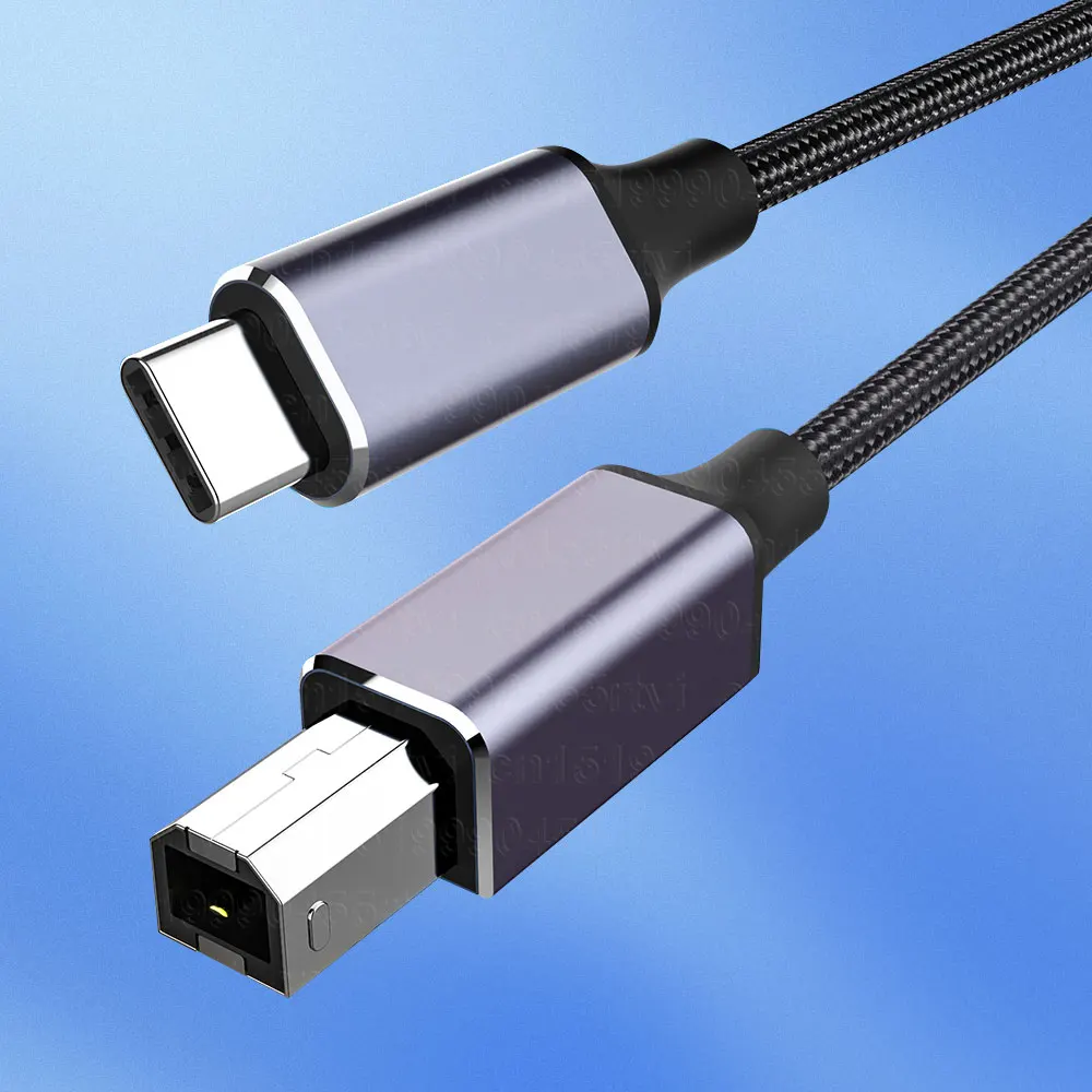Кабель для принтера с USB C на USB B 2,0, плетеный сканер для принтера Epson, HP, Canon, Brother, MacBook Pro, Samsung, кабель миди-контроллера
Кабель для принтера с USB C на USB B 2,0, плетеный сканер для принтера Epson, HP, Canon, Brother, MacBook Pro, Samsung, кабель миди-контроллера