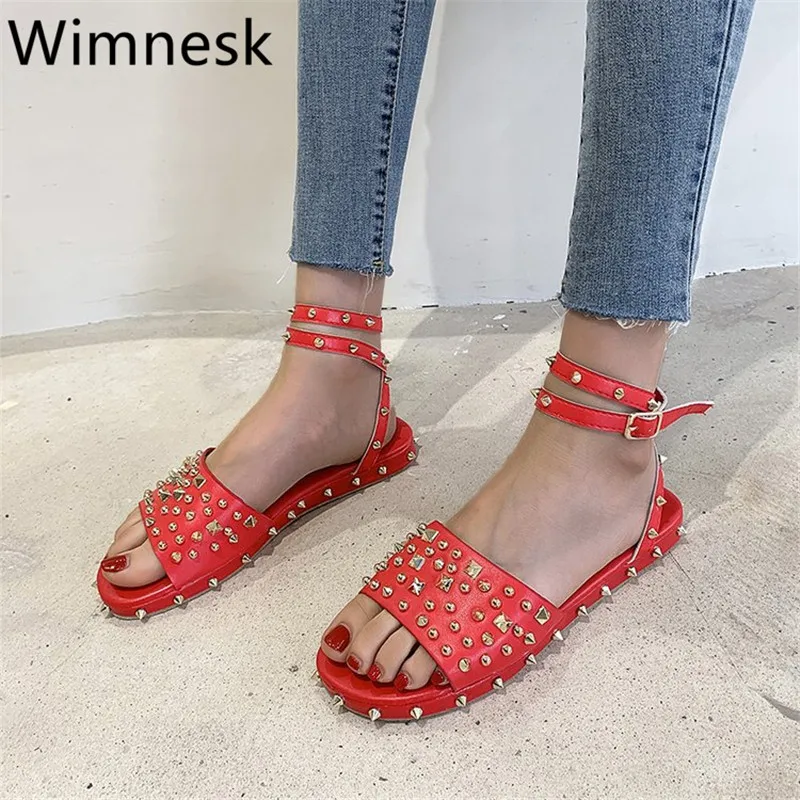 Summer New Round Toe Flat Rivet Decor Cross Belt Sandals Women's Large Size Outdoor Casual Beach Sandals Woman Size 35-43 2022
Summer New Round Toe Flat Rivet Decor Cross Belt Sandals Women's Large Size Outdoor Casual Beach Sandals Woman Size 35-43 2022