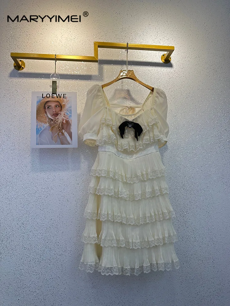 MARYYIMEI White Puff Sleeve Square Collar dress Spring Summer Bow Beading Embroidery Layered Ruffle Party Mini Dresse
MARYYIMEI White Puff Sleeve Square Collar dress Spring Summer Bow Beading Embroidery Layered Ruffle Party Mini Dresse