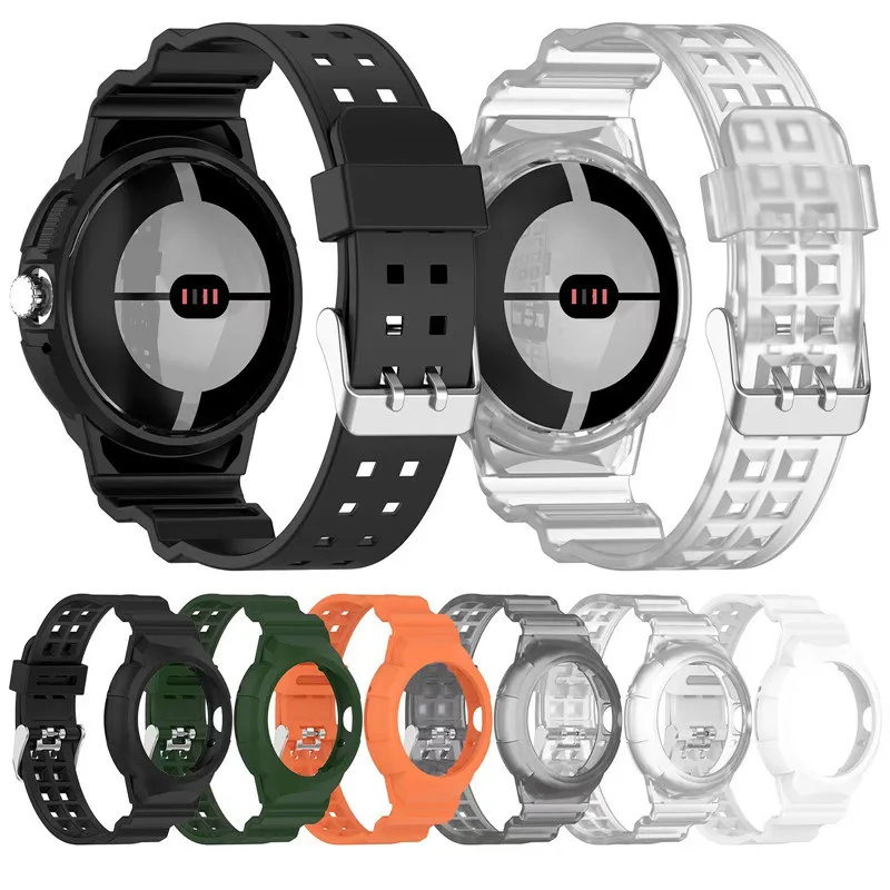 Мягкий Силиконовый прочный защитный чехол ремешок браслет для Google Pixel Watch
Мягкий Силиконовый прочный защитный чехол ремешок браслет для Google Pixel Watch