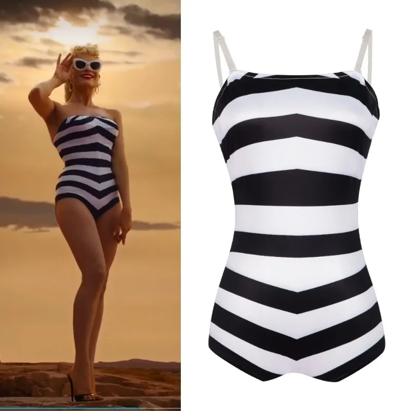 Barbie Beach Black and White Swimsuit Cosplay Halloween Christmas Party Costume Cute Sexy Clothes Stage Performance Role Play
Barbie Beach Black and White Swimsuit Cosplay Halloween Christmas Party Costume Cute Sexy Clothes Stage Performance Role Play