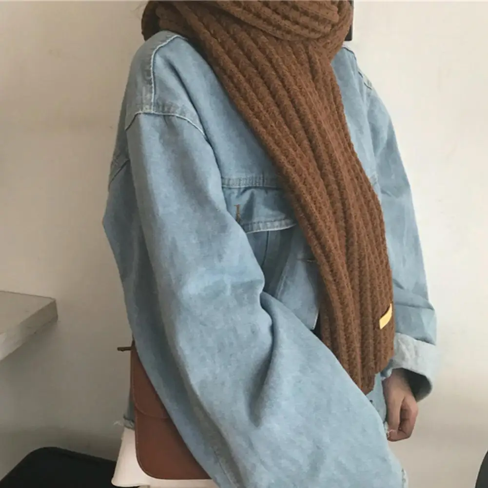 Soft Breathable Cold Resistant Lady Classic Pure Color Knitting Thermal Scarf Knitted Scarf Costume Accessories
Soft Breathable Cold Resistant Lady Classic Pure Color Knitting Thermal Scarf Knitted Scarf Costume Accessories