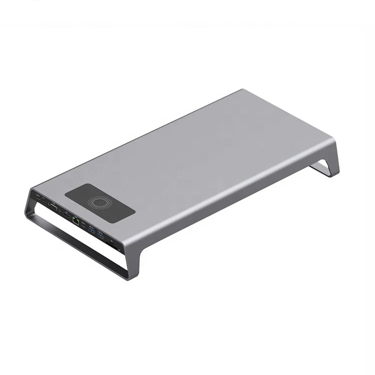 Laptop Stand 12 in 1 USB C Hub Multifunction Type C Docking Station with PD+3.5mm+VGA+HD-MI+RJ46+USB3.0+SD+TF+Wireless Charger
Laptop Stand 12 in 1 USB C Hub Multifunction Type C Docking Station with PD+3.5mm+VGA+HD-MI+RJ46+USB3.0+SD+TF+Wireless Charger