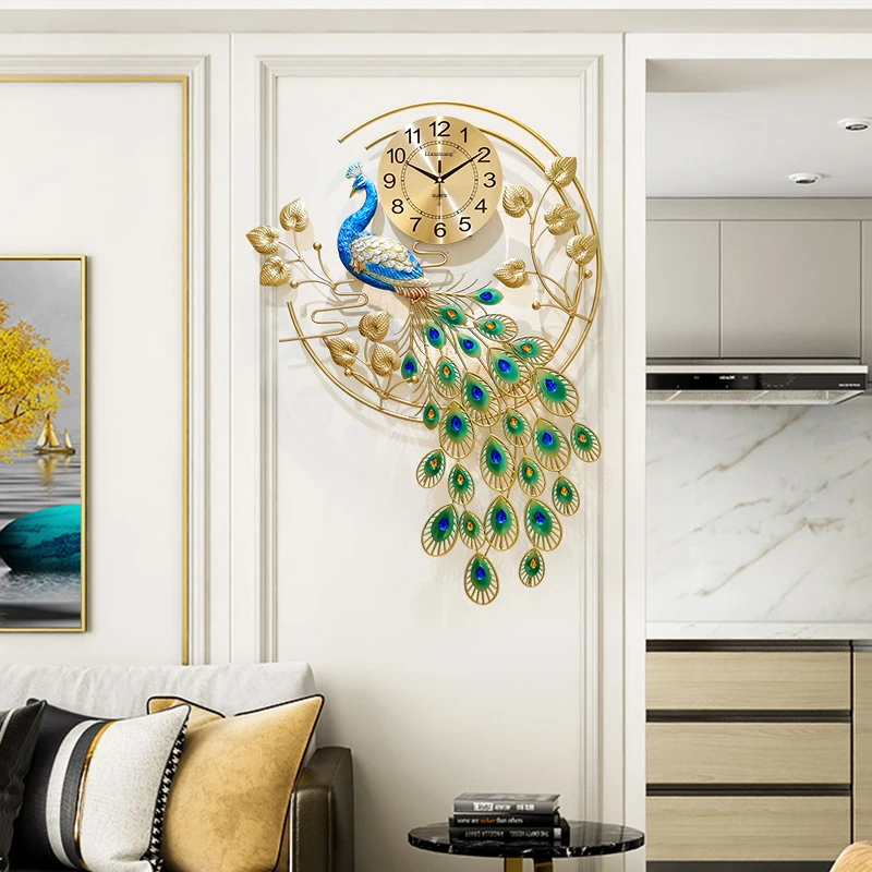 Large Wall Clock Modern Design Living Room Art Metal Luxury Peacock Digital Wall Clock Mechanism Reloj De Pared Home Decor 50
Large Wall Clock Modern Design Living Room Art Metal Luxury Peacock Digital Wall Clock Mechanism Reloj De Pared Home Decor 50