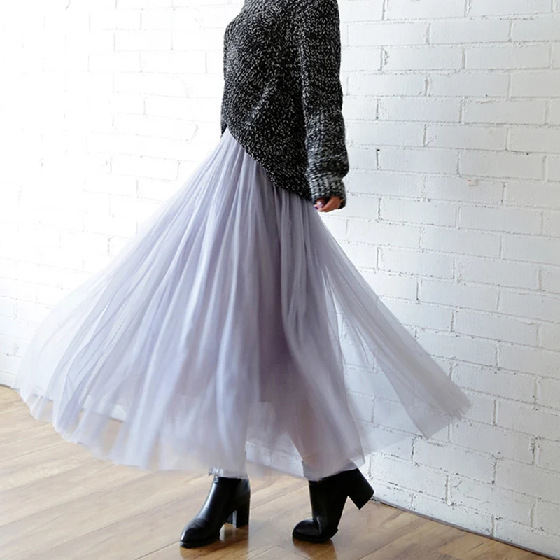 High Waist Tulle Dresses Vintage Mesh Pleated Skirt Women Elastic Christmas Club Party Fairy Elegant Skirt Autumn Pink Skirt New
High Waist Tulle Dresses Vintage Mesh Pleated Skirt Women Elastic Christmas Club Party Fairy Elegant Skirt Autumn Pink Skirt New