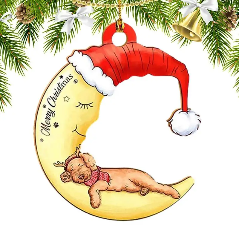 Рождественская елка украшение "Собака" 2D, Акриловая Рождественская елка, декоративная собака, очаровательное Рождественское украшение для рождественской елки, окно 
Рождественская елка украшение "Собака" 2D, Акриловая Рождественская елка, декоративная собака, очаровательное Рождественское украшение для рождественской елки, окно