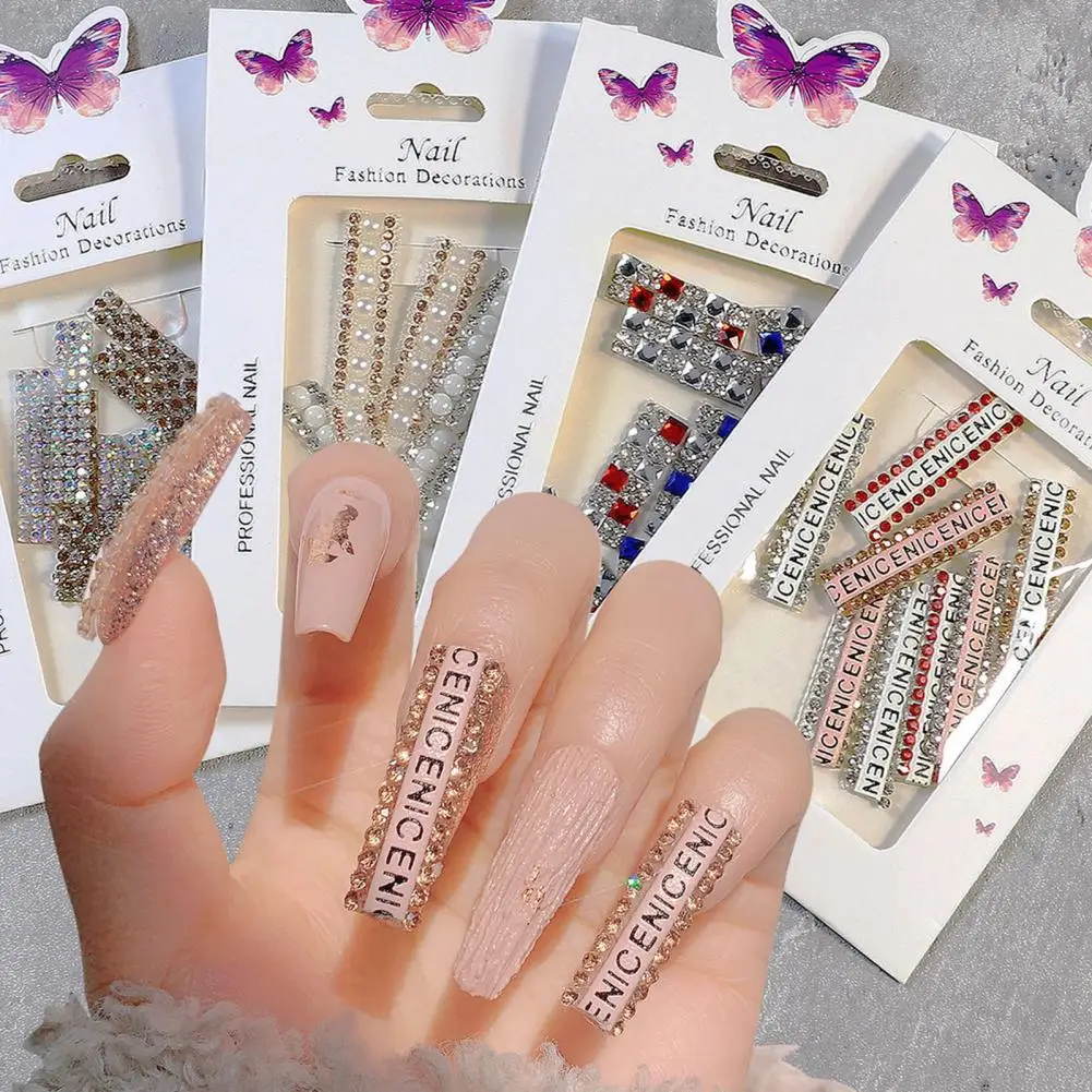 1 Set Nail Letter Tape Luxury Long Lasting 3D Effect Adhesive Colored Tape Row Drill Rhinestone for Female
1 Set Nail Letter Tape Luxury Long Lasting 3D Effect Adhesive Colored Tape Row Drill Rhinestone for Female