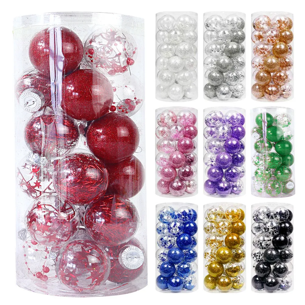 24Pcs 6cm Colorful Glitter Ball Christmas Baubles Xmas Tree Decor Hanging Ball Gold Pink Champagne Red Metallic Christmas Balls
24Pcs 6cm Colorful Glitter Ball Christmas Baubles Xmas Tree Decor Hanging Ball Gold Pink Champagne Red Metallic Christmas Balls