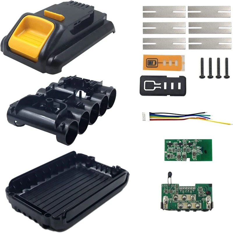 18V 20V 5-Cell 21700 Battery Case Replacement Parts Cover For DCB200, DCB201,DCB203,DCB204,Battery Repair DIY Kit
18V 20V 5-Cell 21700 Battery Case Replacement Parts Cover For DCB200, DCB201,DCB203,DCB204,Battery Repair DIY Kit