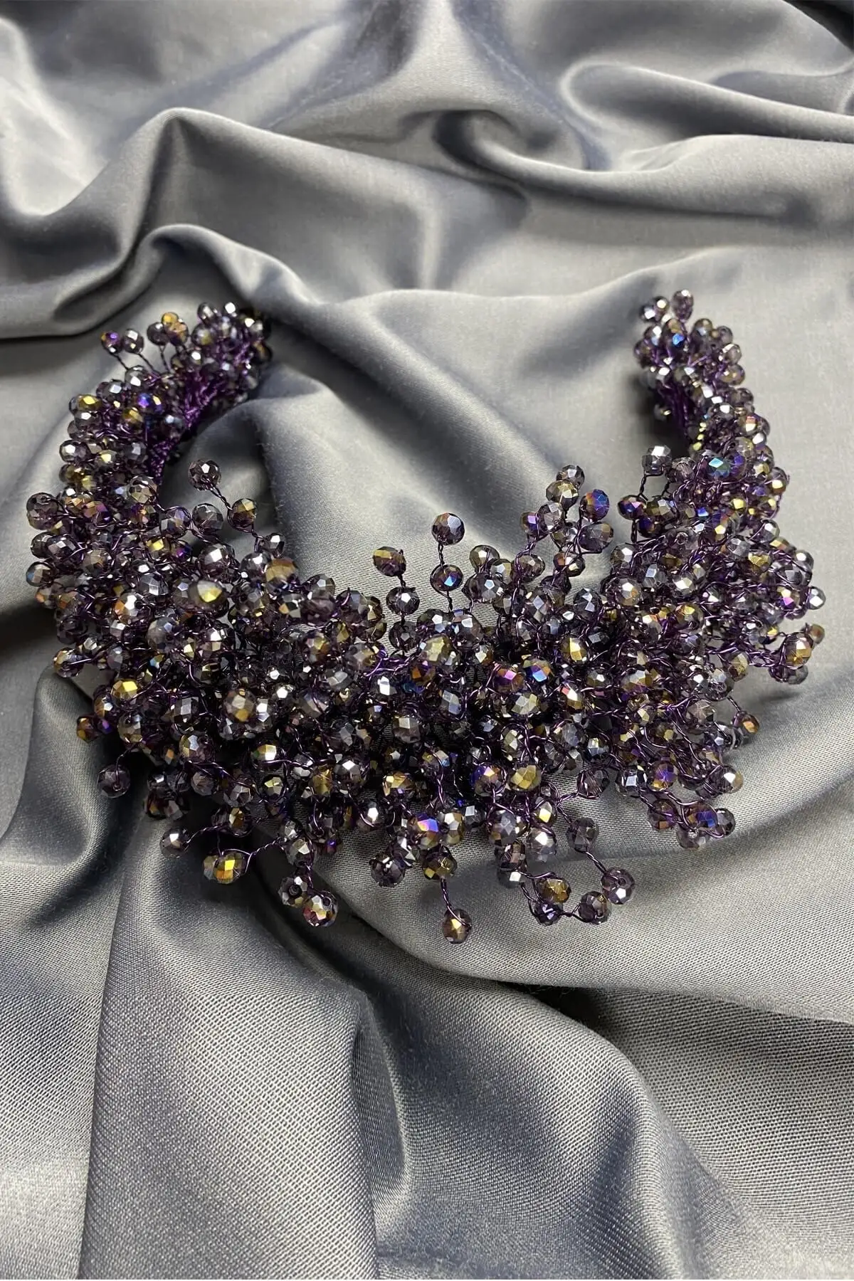 Bridal Accessories Dark Purple Crystal Stone And Bridal Crown Wedding Handmade For Bride And Bride
Bridal Accessories Dark Purple Crystal Stone And Bridal Crown Wedding Handmade For Bride And Bride