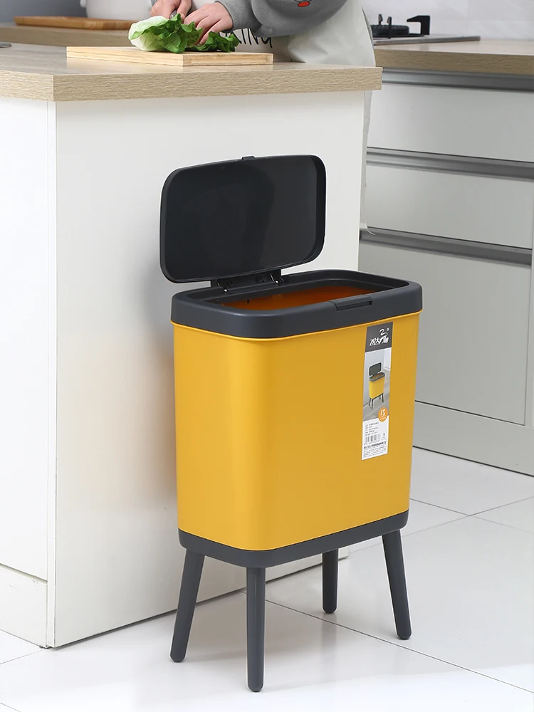 Push plastic trash can, kitchen creative trash can with lid toilet bathroom
Push plastic trash can, kitchen creative trash can with lid toilet bathroom